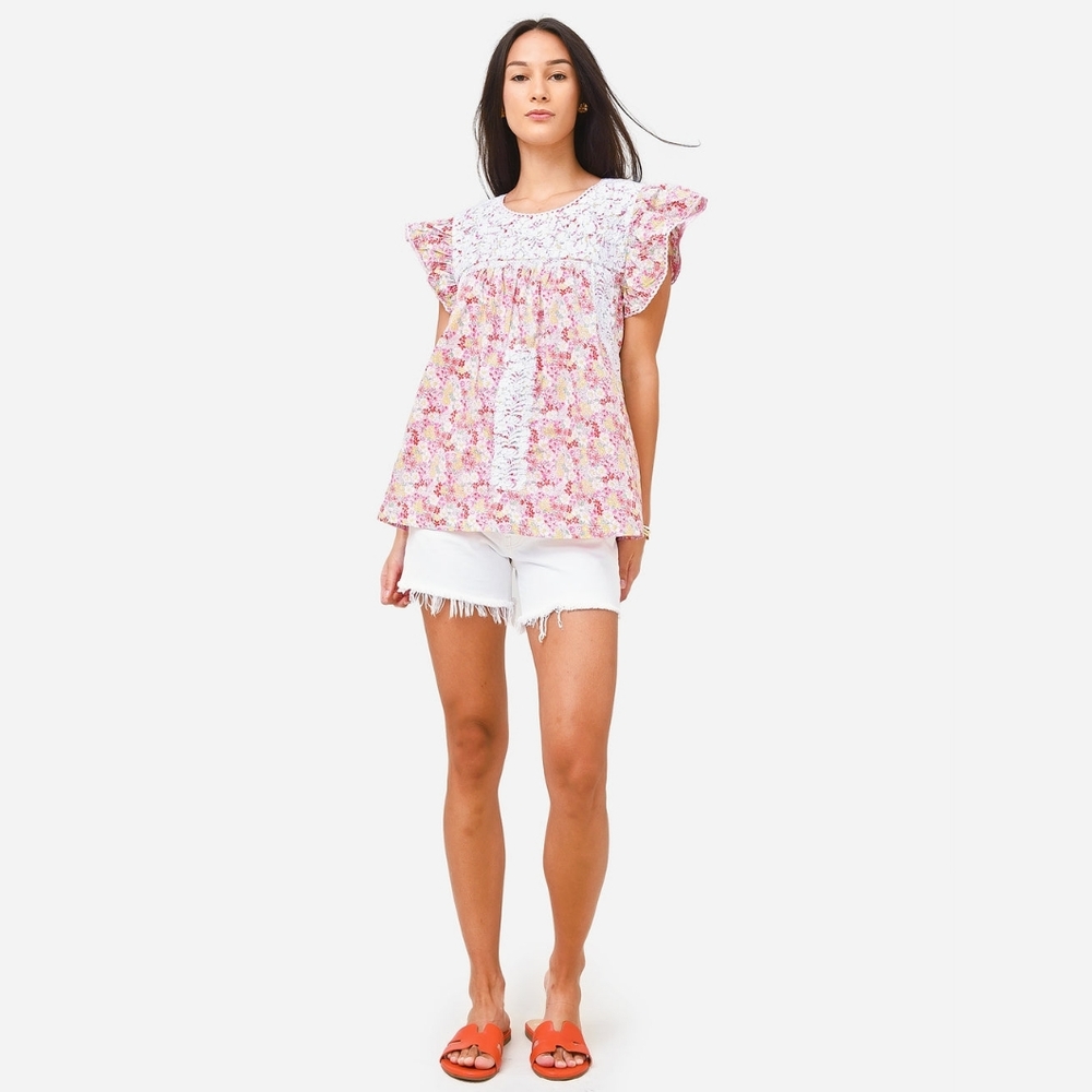 J. MARIE Lela Ruffle Top‎ - Picture 2 of 9